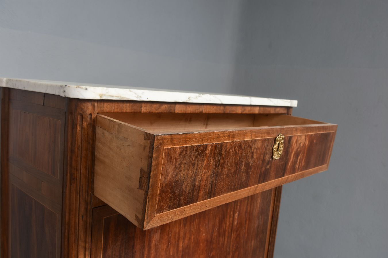 18th-century mahogany door secretary