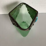 Frosted glass vase