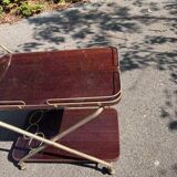 old serving trolley / cart / table on wheels / vintage