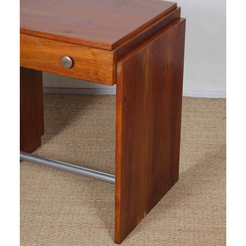 Modernist wooden desk, work from the 1940s.