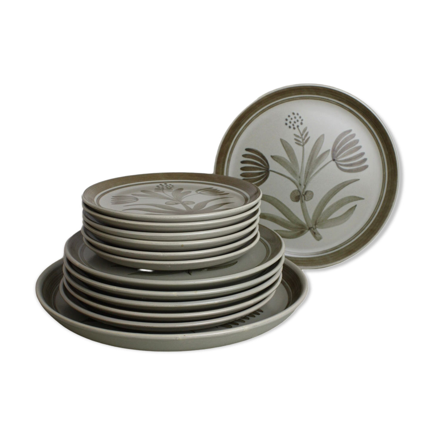 Set of 12 plates Longchamp + 1 dish