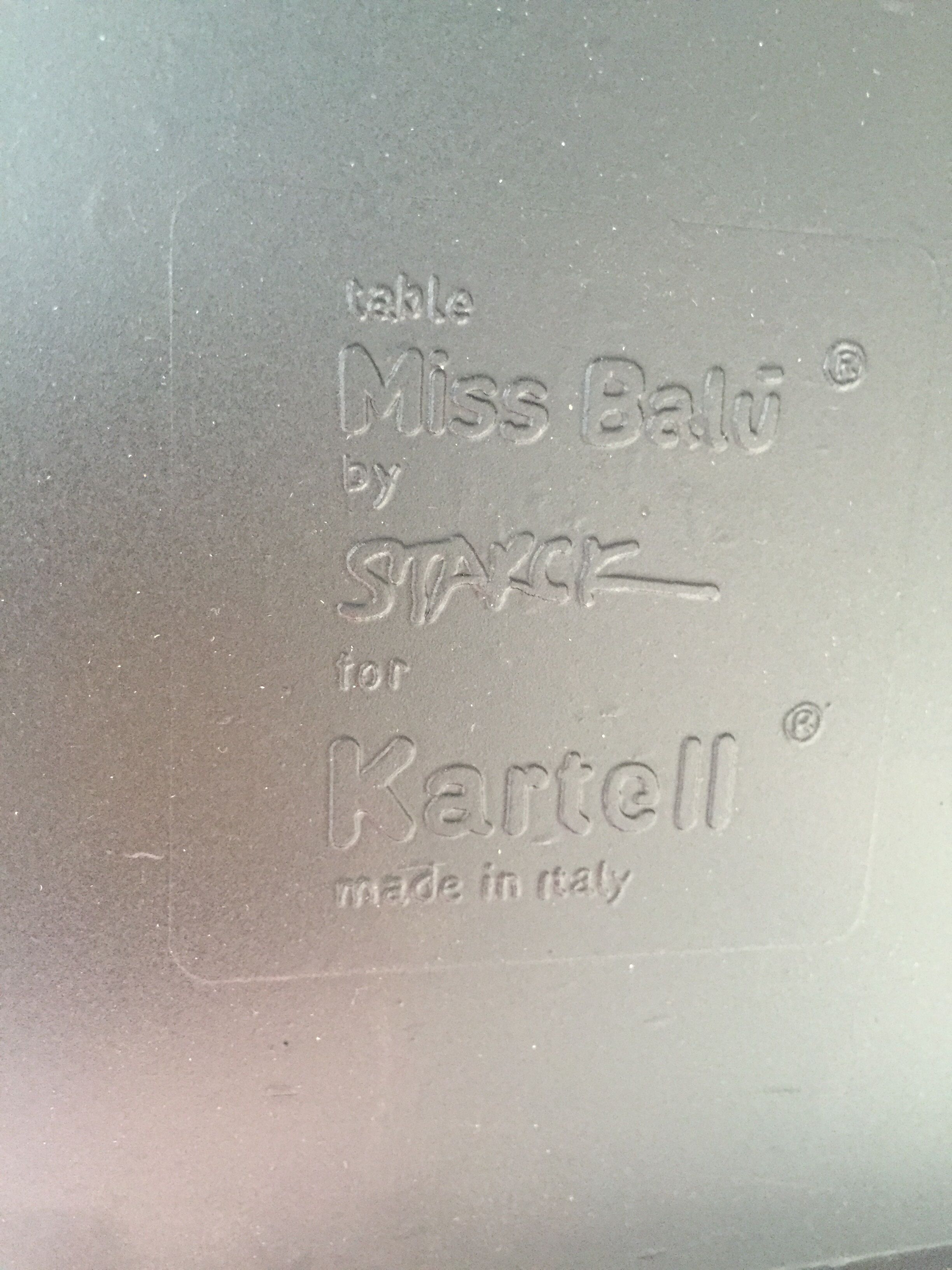 Bistro table Starck Miss Balu