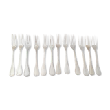 Set of 12 forks by Christofle