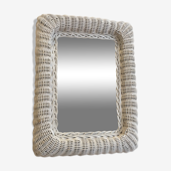 Rattan mirror  31x42cm