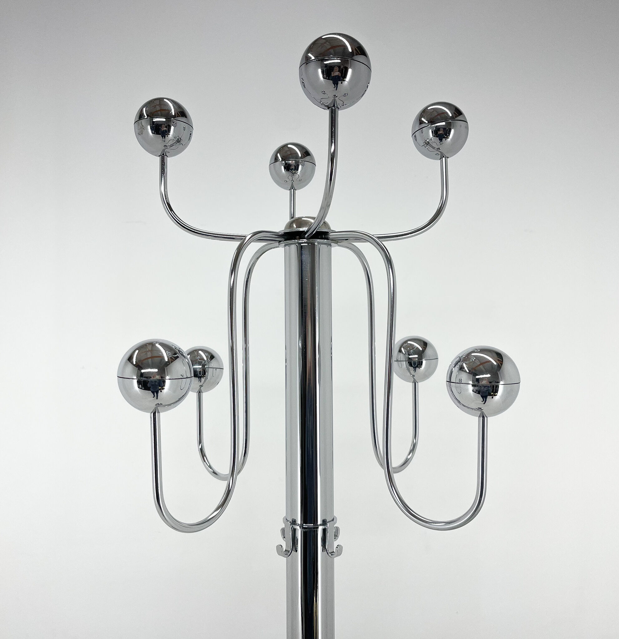 1960's chrome coat hanger, italy