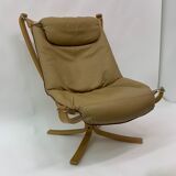 Falcon leather armchair by Sigurd Ressel for Vatne Møbler 1970s