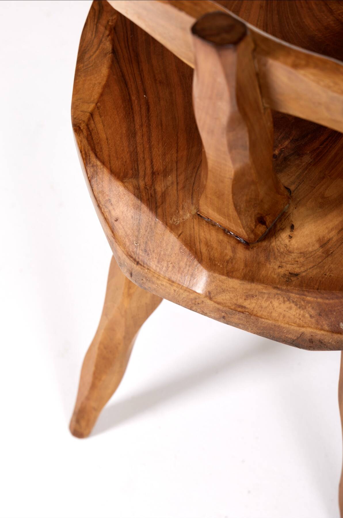 Butalist chair in olive tree, 1960s