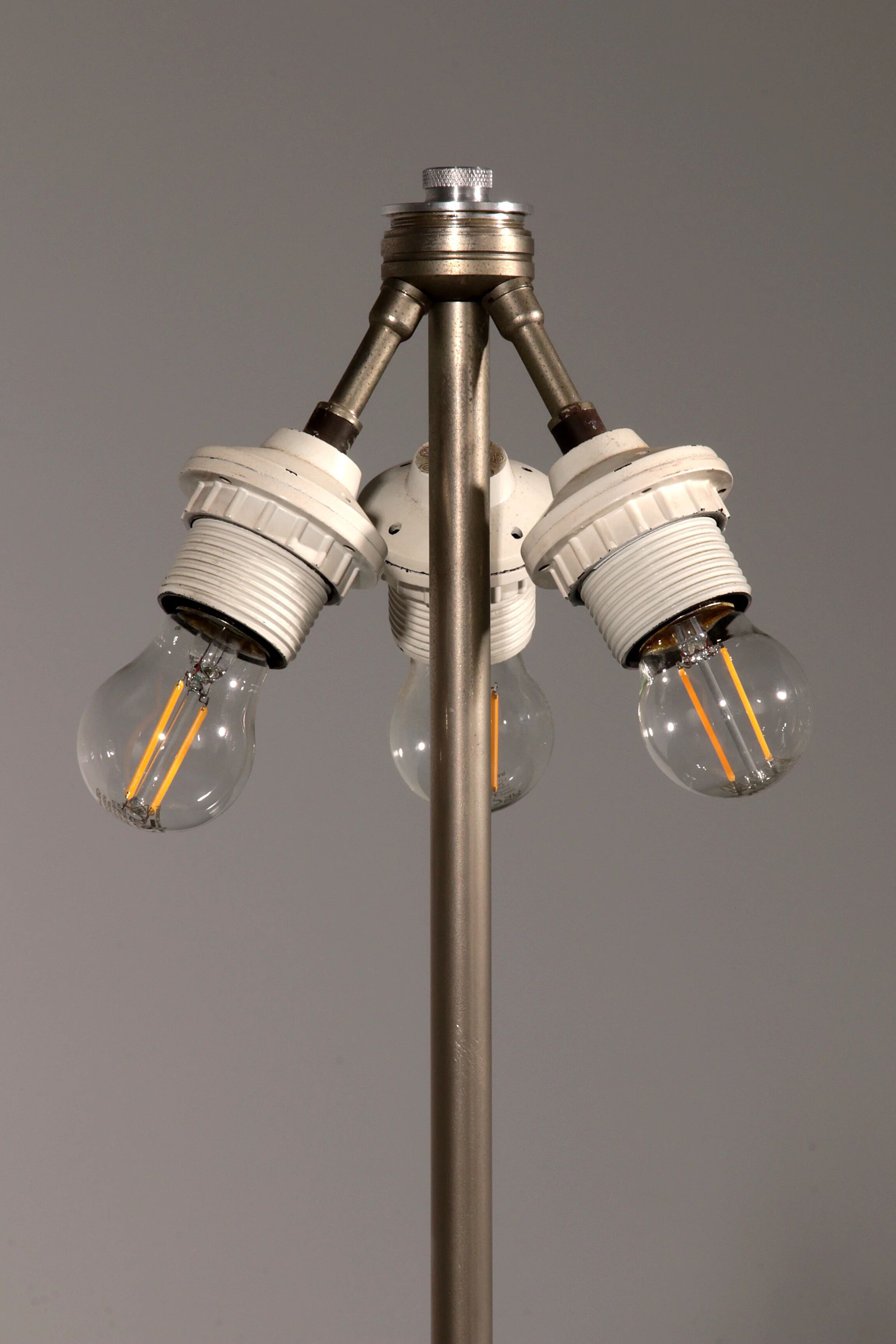 Travertine floor lamp by Philippe Barbier for Maison Barbier, monumental piece, 1970s