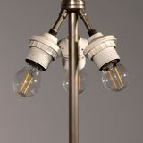 Travertine floor lamp by Philippe Barbier for Maison Barbier, monumental piece, 1970s