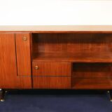 Modular sideboards in rosewood and brass 1960