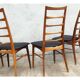 Set of 4 Scandinavian chairs model Liz in rosewood by Niels Koefoed