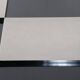 Vintage coffee table in lacquered wood and aluminium - 1970s