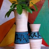 W vase duo.  Germay 50s