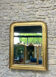 Antique mirror 86.5/69cm Louis-Philippe gilded with gold leaf, engraved decoration.