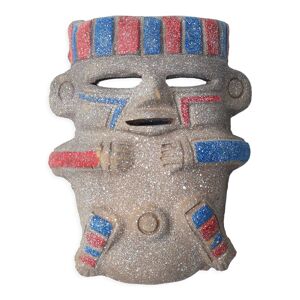 Céramique murale anthropomorphe,