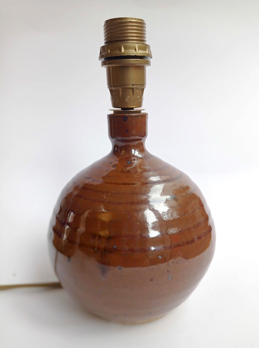 Pair of sandstone lamps - La Borne Circa 70