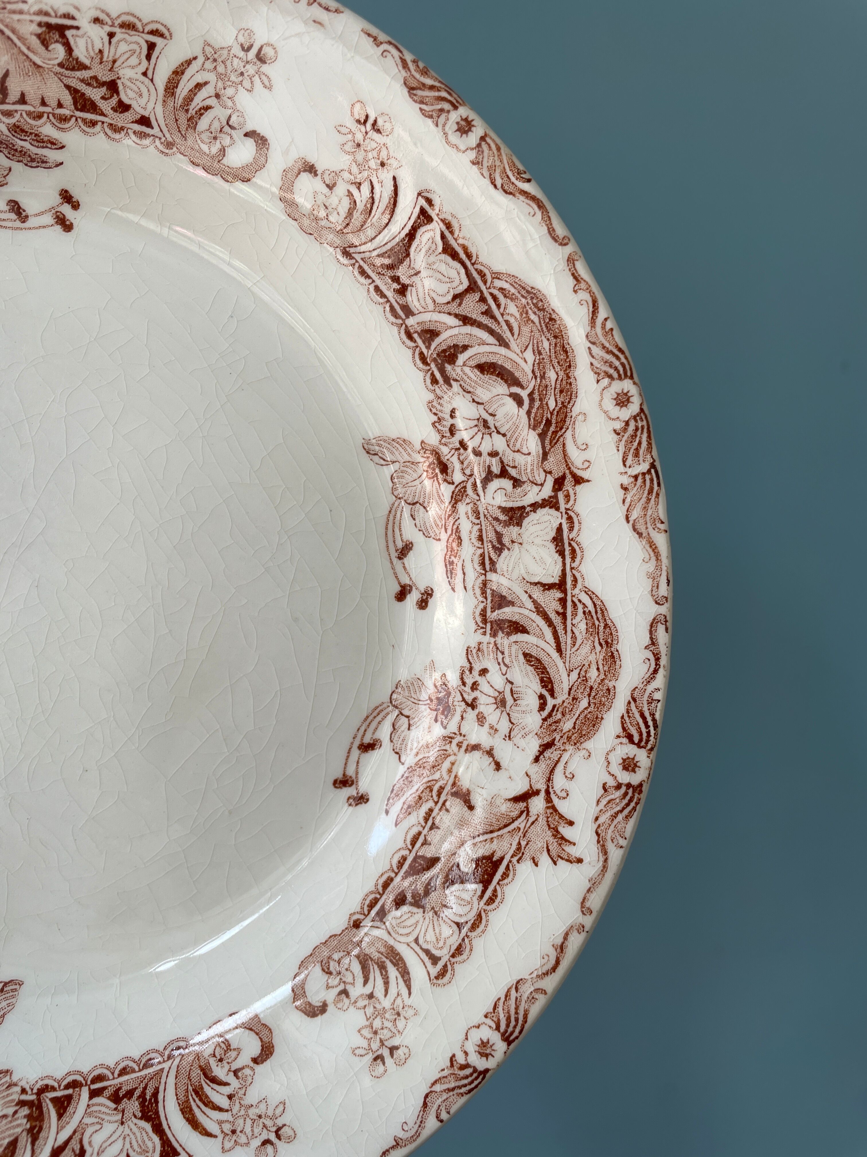 Series of 11 plates Creil and Montereau, Ceylon service