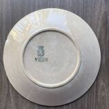 Opaque porcelain flat plate from Gien Terre de Fer, Montigny model