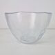Vintage Glass Seafood Serving Bowl, Plate and Dinner Plates by Ann Warff for Kosta Boda, Sweden, 1970s, Set of 8