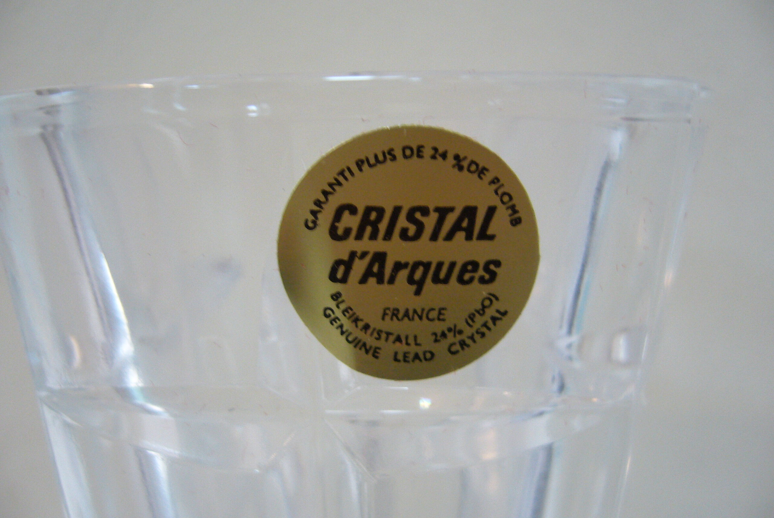 Vase soliflore neuf Cristal d'Arques