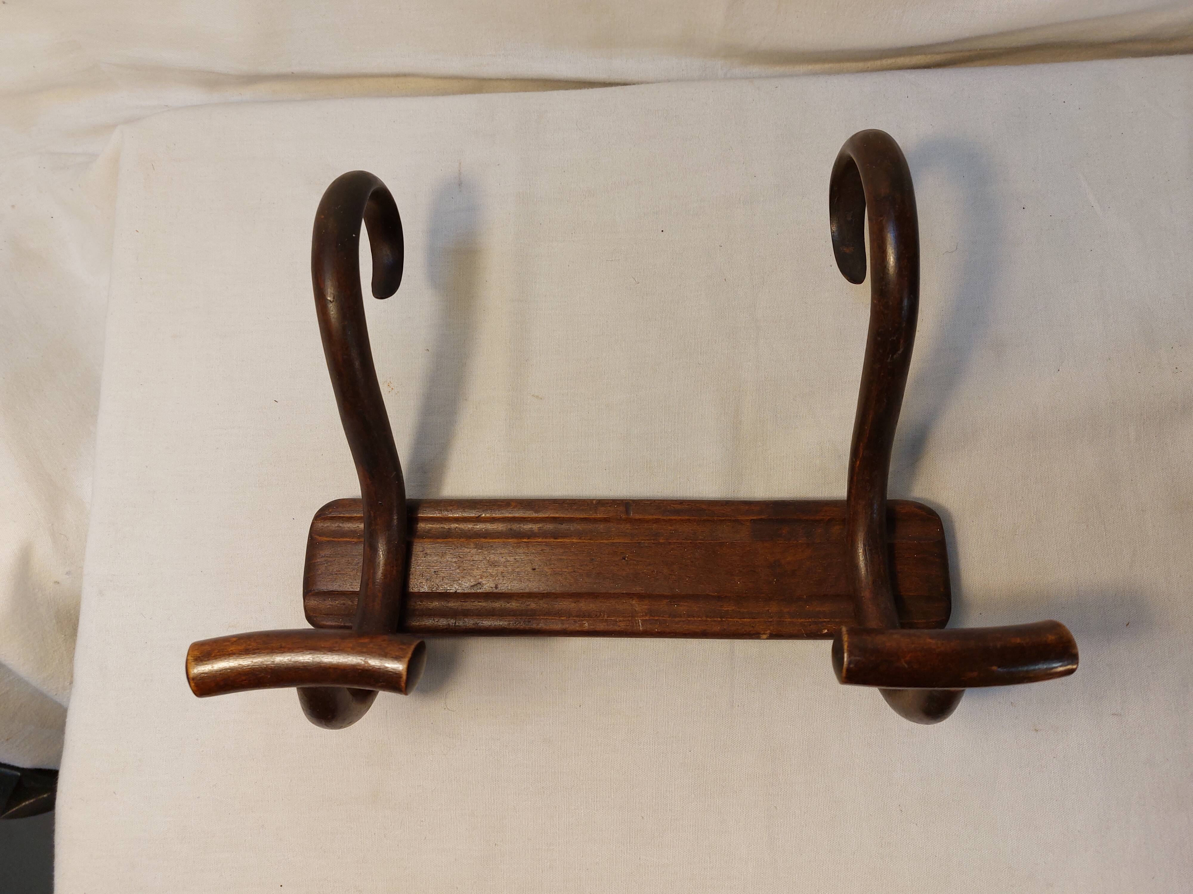 Baumann wall coat rack in curved wood - Hat rack - 1920s