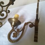 Duo d'appliques en laiton