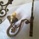 Brass sconces