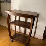 Art Deco walnut side table