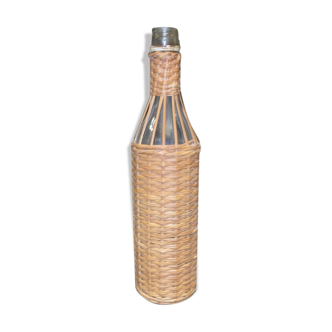 Bottle surrounded wicker