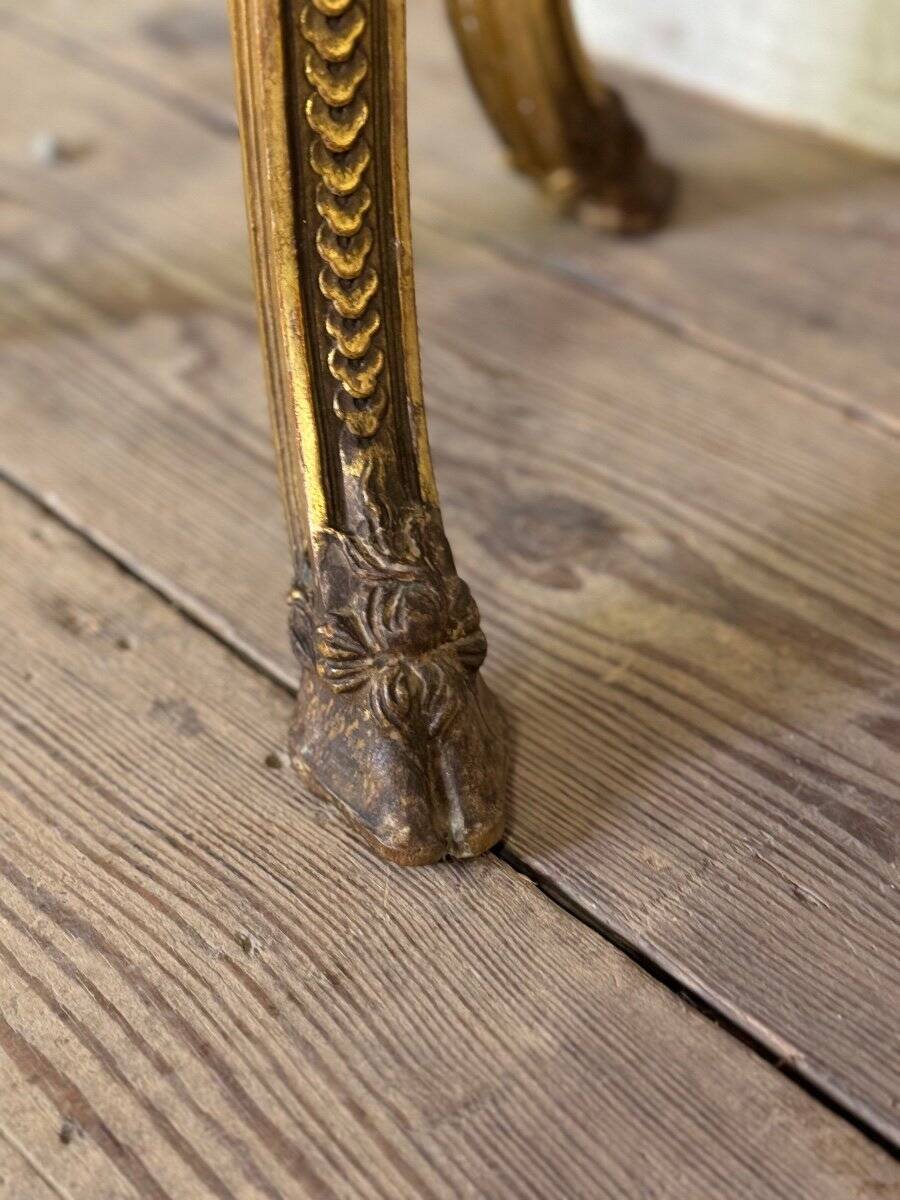Louis XVI style planter in carved and gilded wood circa 1900