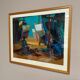 Swedish Oil on Cardboard – “Figures” – Signed – Vintage & Framed – 71