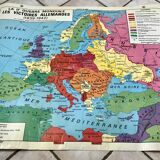 school map Librairie Armand Colin Reinhart and Wagret La France from 1939 to 1945 / 2nd GM 1970