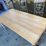 Solid oak farmhouse table Louis Philippe