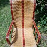Wicker armchair from the 50s