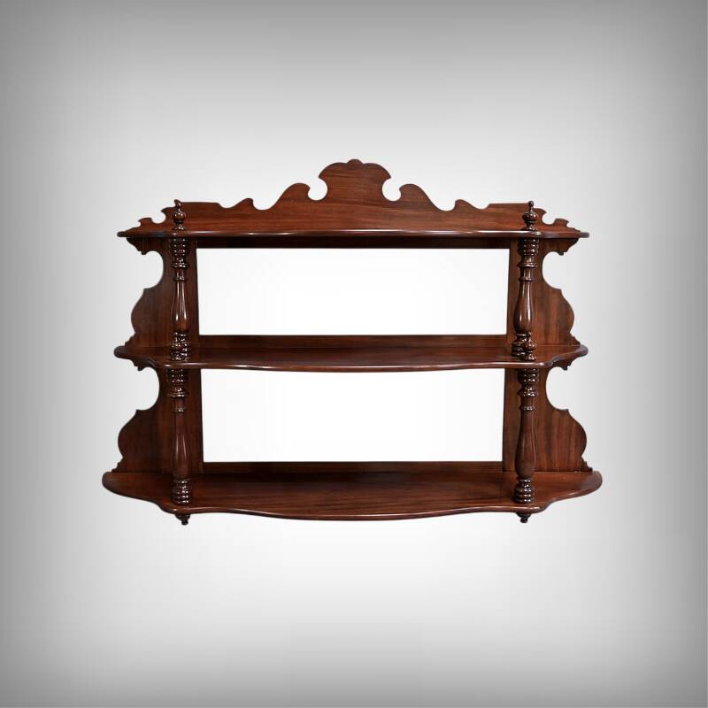 Mahogany Wall Shelf, Louis-Philippe Period – Mid-19th Century