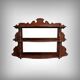 Mahogany Wall Shelf, Louis-Philippe Period – Mid-19th Century