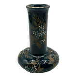 Small Gien vase in enamelled earthenware • Napoleon III