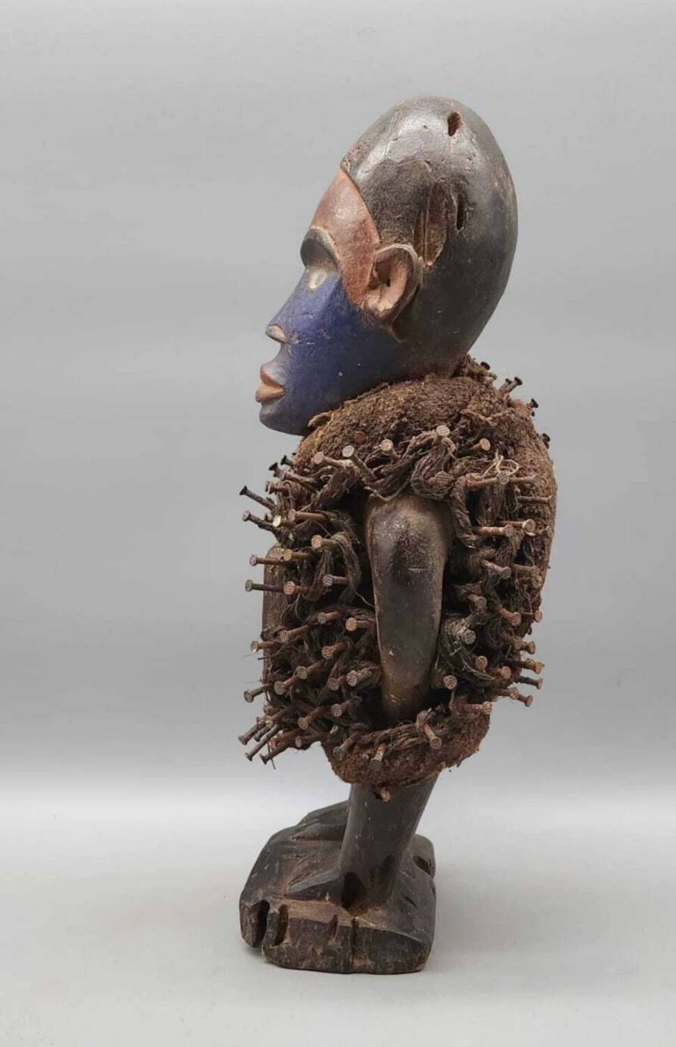 Nkondi Fetish Statue with Nails – Kongo Vili – Africa 20th Century