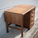 American wood desk, desk with drawers and folding extension, 50s