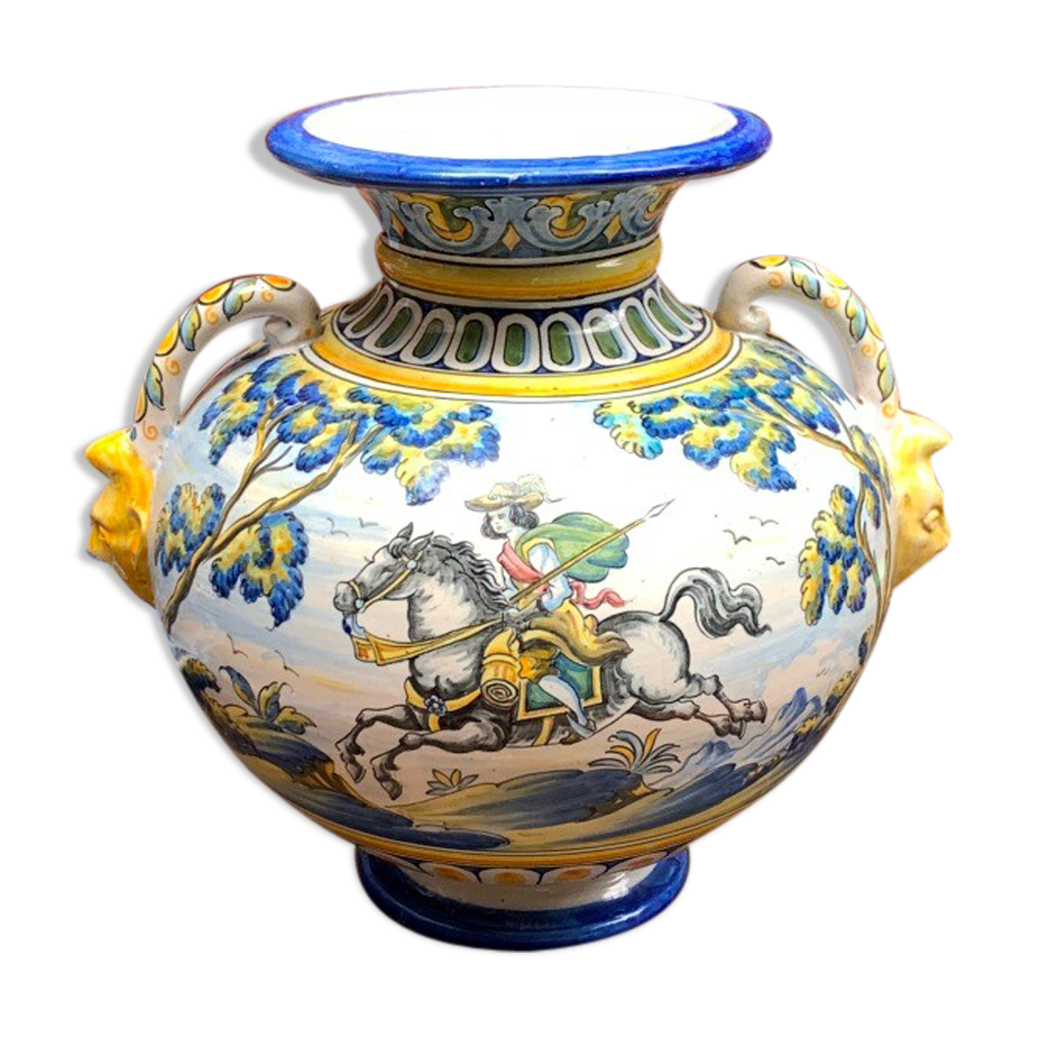 Vase, Spanish majolique Niveiro