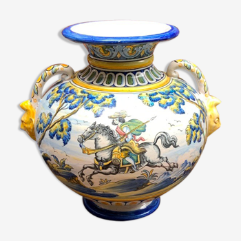 Vase, Majolique espagnole Niveiro