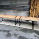 Banc extensible industriel bois et métal 160/260 cms