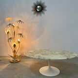 Floor lamp flower metal Design Hans Kögl Scandinavian vintage 5 burners