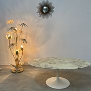 Floor lamp flower metal Design Hans Kögl Scandinavian vintage 5 burners