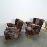 Ensemble de fauteuils fleuris