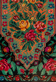 Vintage/handmade floral rug from 1970s, ukraine(moldova)