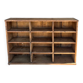 Old raw wood locker