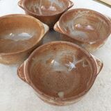 Set of 4 stoneware bowls