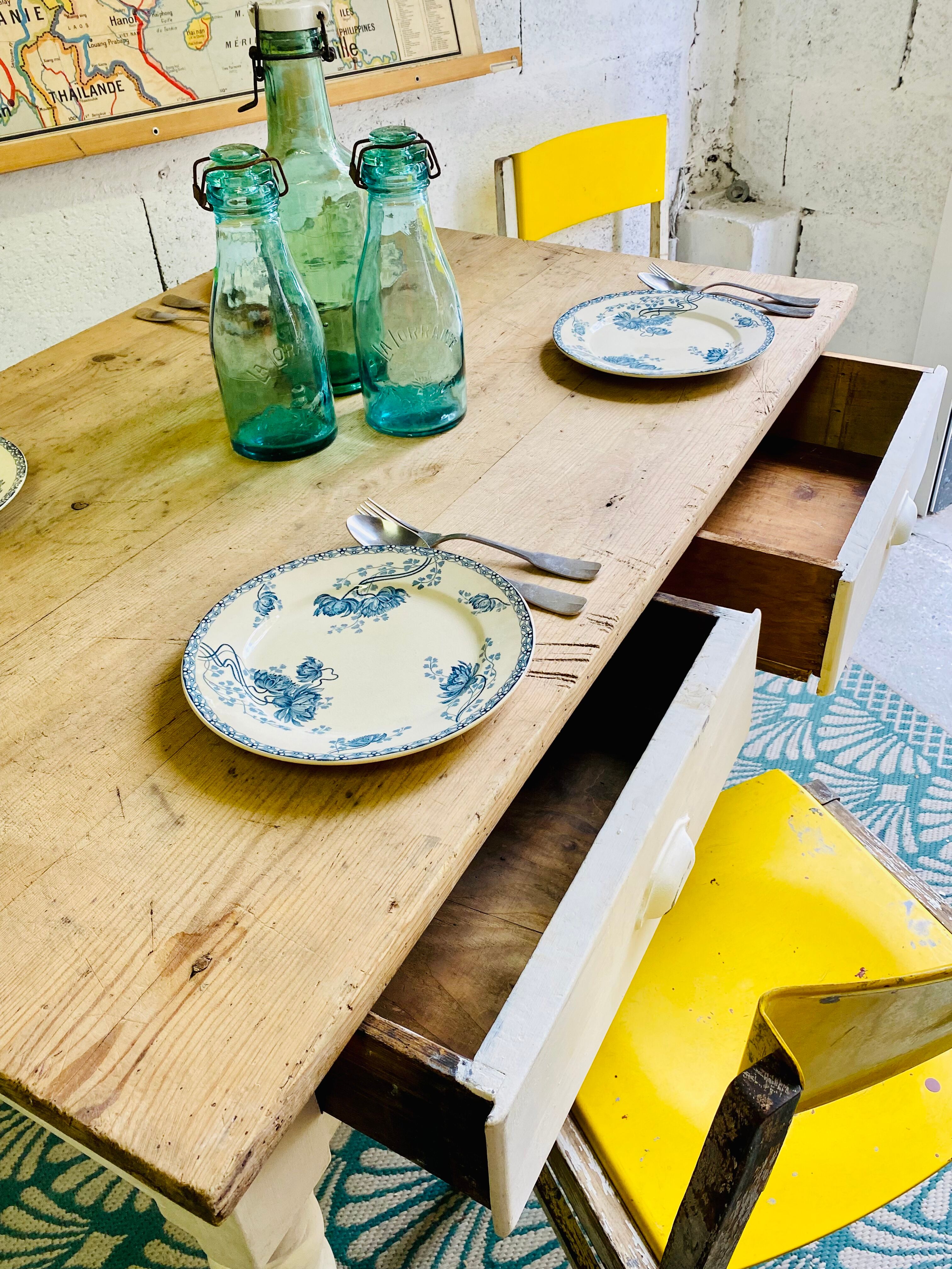 Bistro table feet turned