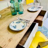 Bistro table feet turned